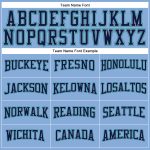 Light Blue Navy Gray Aqua Performance T-Shirt for Men Long Sleeve Custom Light Blue Navy Gray-Aqua Long Sleeve Performance - Image 4