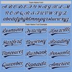 Light Blue Navy White Authentic Baseball Jersey - Custom Made Sportswear Custom Light Blue Navy-White Authentic Baseball - Image 4