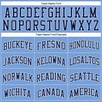 Custom Light Blue Basketball Jersey - Authentic Throwback Design in Navy and White Custom Light Blue Navy-White Authentic - Image 3