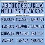 Light Blue Navy White Performance Long Sleeve T-Shirt for Men and Women Custom Light Blue Navy-White Long Sleeve Performance - Image 4