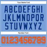 Light Blue Orange-Royal Authentic Basketball Jersey - Custom Throwback Design Custom Light Blue Orange-Royal Authentic Throwback - Image 4