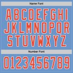 Light Blue Orange White Custom Hockey Jersey - Personalized Sports Apparel Custom Light Blue Orange-White Hockey Jersey - Image 4