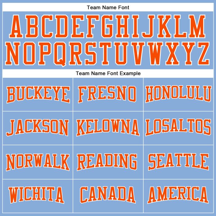 Light Blue Performance T-Shirt for Men & Women, Long Sleeve with Orange-White Design Custom Light Blue Orange-White Long - Image 4