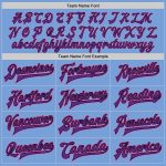 Light Blue Pink Black Purple Varsity Letterman Bomber Jacket Full-Snap Custom Design Custom Light Blue Pink Black-Purple - Image 4