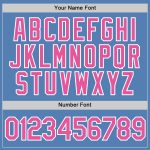 Custom Light Blue Pink White Performance T-Shirt - Lightweight Athletic Tee for Men and Women Custom Light Blue Pink-White - Image 4
