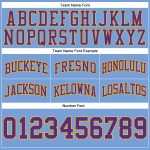 Light Blue Purple Gold Throwback Basketball Shorts - Custom Authentic Design Custom Light Blue Purple-Gold Authentic Throwback - Image 3