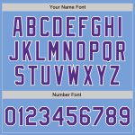 Authentic Light Blue Purple White Baseball Jersey Custom Style 8888 Custom Light Blue Purple-White Authentic Baseball Jersey - Image 5