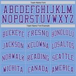 Light Blue Purple White Custom Throwback Basketball Jersey Authentic Custom Light Blue Purple-White Authentic Throwback Basketball - Image 4