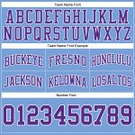 Light Blue Purple White Basketball Shorts - Custom Authentic Throwback Style Custom Light Blue Purple-White Authentic Throwback - Image 3