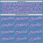 Light Blue Purple White Performance T-Shirt - Custom Mens Sports Top Custom Light Blue Purple-White Performance T-Shirt - Image 3