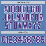 Light Blue Purple White Performance T-Shirt - Custom Mens Sports Top Custom Light Blue Purple-White Performance T-Shirt - Image 4