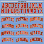 Light Blue Red-Gold Authentic Basketball Jersey - Custom Throwback Style Custom Light Blue Red-Gold Authentic Throwback Basketball - Image 4