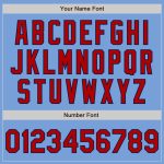 Light Blue Red Navy Authentic Baseball Jersey - Custom Design for Fans Custom Light Blue Red-Navy Authentic Baseball Jersey - Image 5