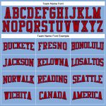 Custom Light Blue Red Navy Long Sleeve T-Shirt for Performance Wear Custom Light Blue Red-Navy Long Sleeve Performance T-Shirt - Image 4