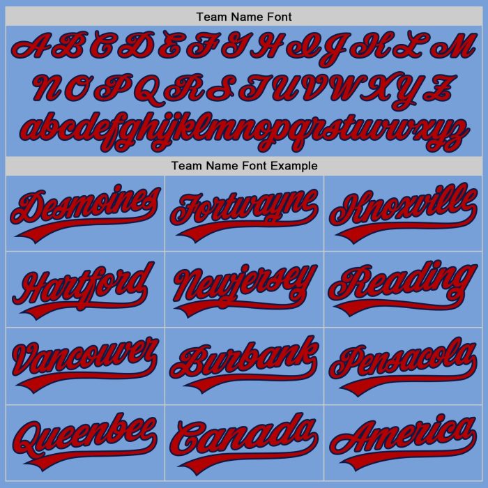 Light Blue Red-Navy Unisex Softball Jersey Custom Two-Button Design Custom Light Blue Red-Navy Two-Button Unisex Softball - Image 4