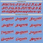 Custom Light Blue Red White Baseball Jersey | Authentic Fade Fashion Design Custom Light Blue Red-White Authentic Fade Fashion - Image 4