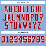 Custom Light Blue Red White Performance T-Shirt for Men Long Sleeve Custom Light Blue Red-White Long Sleeve Performance T-Shirt - Image 5