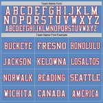 Light Blue Red White Authentic Football Jersey - Custom Mesh Design Custom Light Blue Red-White Mesh Authentic Football Jersey - Image 3