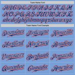 Authentic Baseball Jersey Custom Light Blue Royal-Red Design - Personalized Sports Apparel Custom Light Blue Royal-Red Authentic - Image 4