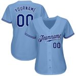 Custom Light Blue Baseball Jersey - Royal-White Authentic Design Custom Light Blue Royal-White Authentic Baseball Jersey - Image 2