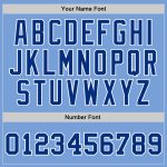 Light Blue Royal White Basketball Jersey - Custom Authentic Throwback Custom Light Blue Royal-White Authentic Throwback Basketball - Image 3