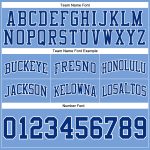 Light Blue Royal White Basketball Shorts - Custom Authentic Throwback Design Custom Light Blue Royal-White Authentic Throwback - Image 3