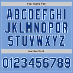 Light Blue Varsity Bomber Jacket for Men | Royal-White Full-Snap Letterman Style Custom Light Blue Royal-White Bomber Full-Snap - Image 5