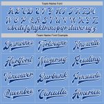 Light Blue Varsity Bomber Jacket for Men | Royal-White Full-Snap Letterman Style Custom Light Blue Royal-White Bomber Full-Snap - Image 4