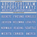 Light Blue White Mesh Authentic Football Jersey - Custom Team Apparel Custom Light Blue Royal-White Mesh Authentic Football - Image 3