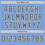 Light Blue Gray Custom Baseball Jersey - Authentic White Sportswear Custom Light Blue Steel Gray-White Authentic Baseball - Image 5