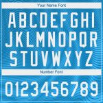 Light Blue White 3D Pattern Baseball Jersey - Custom Authentic Design Custom Light Blue White 3D Pattern Design Authentic - Image 5