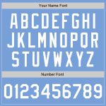 Light Blue White Bomber Varsity Jacket Custom Full-Snap Letterman Style Custom Light Blue White Bomber Full-Snap Varsity - Image 5