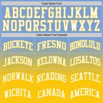 Custom Light Blue White Gold Fade Basketball Jersey - Authentic Fashion Style Custom Light Blue White-Gold Authentic Fade - Image 4