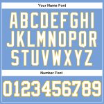 Light Blue White-Gold Authentic Throwback Basketball Jersey - Custom Design Custom Light Blue White-Gold Authentic Throwback - Image 4