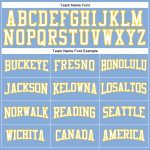 Light Blue White Gold Long Sleeve Performance T-Shirt Custom Design Custom Light Blue White-Gold Long Sleeve Performance - Image 4