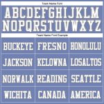 Light Blue White Gray Stitched Knit Hat Custom Cuffed Beanie Custom Light Blue White-Gray Stitched Cuffed Knit Hat - Image 2