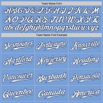 Light Blue White-Navy Authentic Baseball Jersey - Custom Style 8411 Custom Light Blue White-Navy Authentic Baseball Jersey - Image 4