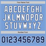 Light Blue White-Navy Authentic Baseball Jersey - Custom Style 8411 Custom Light Blue White-Navy Authentic Baseball Jersey - Image 5