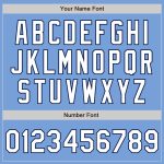 Light Blue White Navy Fade Fashion Baseball Jersey - Custom Authentic Design Custom Light Blue White-Navy Authentic Fade - Image 3