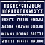 Light Blue White Navy Fade Soccer Uniform Jersey - Custom Sublimation Fashion Design Custom Light Blue White-Navy Sublimation - Image 4