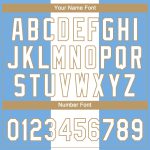 Authentic 3D Argentinian Flag Baseball Jersey in Light Blue, White & Old Gold - Custom Design Custom Light Blue White-Old - Image 5