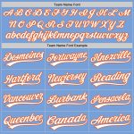 Light Blue White-Orange Custom Baseball Jersey - Authentic Team Gear Custom Light Blue White-Orange Authentic Baseball Jersey - Image 4