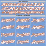 Light Blue White Orange Custom Authentic Baseball Jersey - Style 9244 Custom Light Blue White-Orange Authentic Baseball Jersey - Image 4