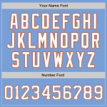 Light Blue White Orange Custom Authentic Baseball Jersey - Style 9244 Custom Light Blue White-Orange Authentic Baseball Jersey - Image 5