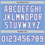 Light Blue White Purple Fade Custom Fashion Baseball Jersey Custom Light Blue White-Purple Authentic Fade Fashion Baseball - Image 3