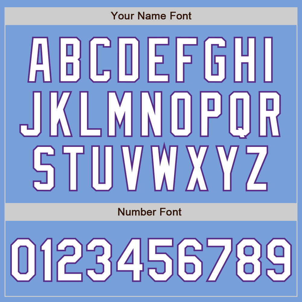 Custom Light Blue White-Purple Authentic Fade Fashion Baseball Jersey Light Blue White Purple Fade Custom Fashion Baseball Jersey Custom Light Blue White-Purple Authentic Fade Fashion Baseball - Image 3