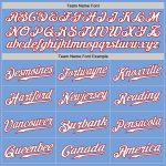 Light Blue White Red Custom Authentic Baseball Jersey for Men Custom Light Blue White-Red Authentic Baseball Jersey - Image 4