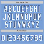 Light Blue White-Royal Baseball Jersey - Custom Authentic Design Custom Light Blue White-Royal Authentic Baseball Jersey - Image 5