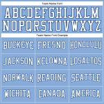 Light Blue White-Royal Long Sleeve Performance T-Shirt for Men and Women - Custom Design Custom Light Blue White-Royal Long - Image 4