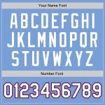 Custom Bomber Varsity Letterman Jacket Light Blue White Royal Red Full-Snap Custom Light Blue White Royal-Red Bomber Full-Snap - Image 5